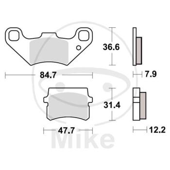 Bremsklötze, Standard, TRW, altern. 7322381