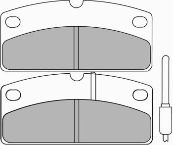 Disc brake pad FDB 2153 P