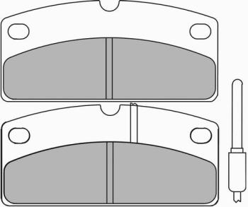 Disc brake pad FDB 2153 P