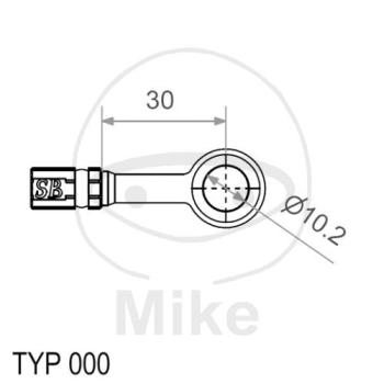 Ringfitting, Vario, TYP000, 10 mm, 0° silber