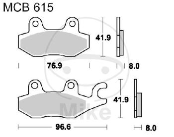 Bremsklötze, Standard, TRW, altern. 7376593