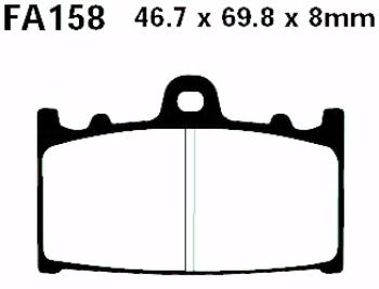 Bremsbelag - Satz Extreme Pro High End (EBC), EPFA158HH