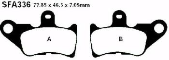 Bremsbelag - Satz Scooter (organisch) (EBC), SFA336