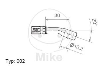 Ringfitting, Vario, TYP002, 10 mm, 20° in ; Edelstahl