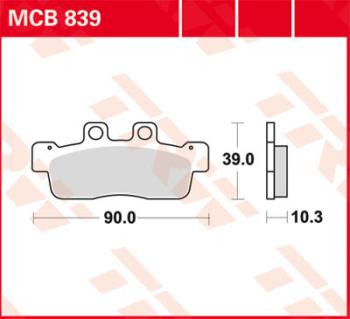 Bremsbelag MCB839