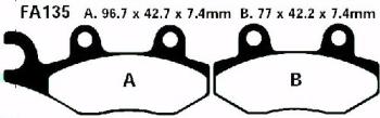 Bremsbelag - Satz MXS Rennbremsbelag Goldstuff (EBC), MXS135