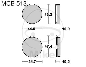 Bremsklötze, Standard, TRW, altern. 7325954