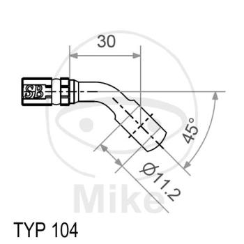 Ringfitting, Vario HD, TYP104, 11,2 mm, 45° silber