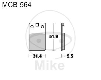 Bremsklötze, Standard, TRW, altern. 7370620