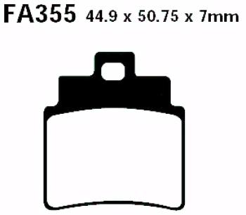 Bremsbelag - Satz Scooter (organisch) (EBC), SFA355