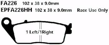 Bremsbelag - Satz Blackstuff (organisch) (EBC), FA226