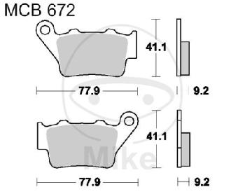 Bremsklötze, Standard, TRW, altern. 7377542