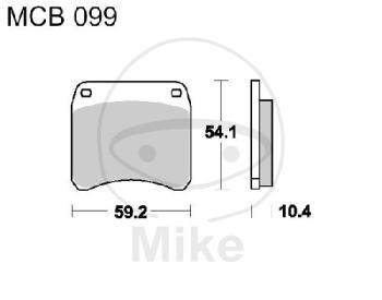 Bremsklötze, Standard, TRW, altern. 7328388