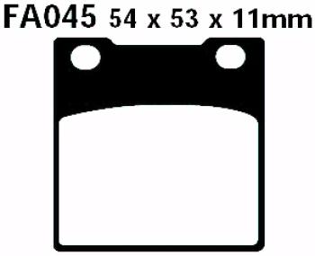 Bremsbelag - Satz Blackstuff (organisch) (EBC), FA045