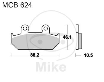 Bremsklötze, Standard, TRW, altern. 7374390