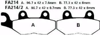 Bremsbelag - Satz Blackstuff (organisch) (EBC), FA214