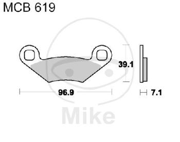 Bremsklötze, Standard, TRW, altern. 7325301