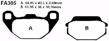 Bremsbelag - Satz Scooter (organisch) (EBC), SFA305