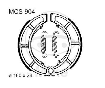 Bremsbacken, mit Feder, TRW