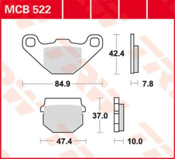 Disc brake pad MCB522