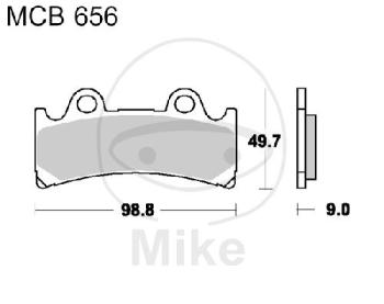 Bremsklötze, Standard, TRW, altern. 7376569