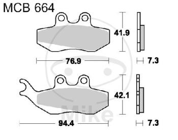 Bremsklötze, Standard, TRW, altern. 7378698