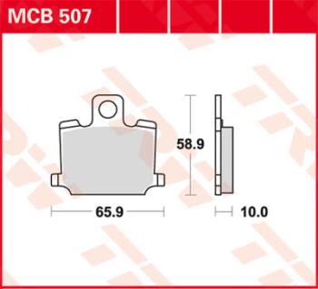 Bremsbelag MCB507