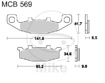 Bremsklötze, Standard, TRW, altern. 7370737