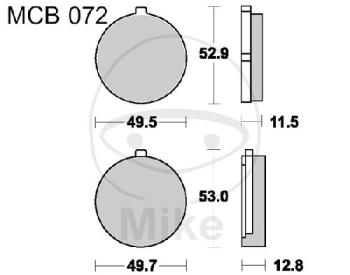 Bremsklötze, Standard, TRW, altern. 7326291