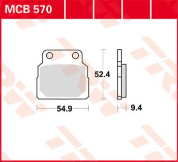 Bremsbelag MCB570