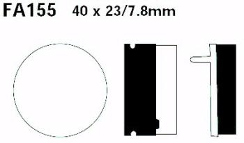 Bremsbelag - Satz Blackstuff (organisch) (EBC), FA155