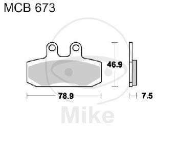 Bremsklötze, Standard, TRW, altern. 7320575