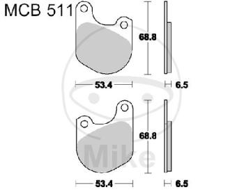 Bremsklötze, Standard, TRW, altern. 7326804