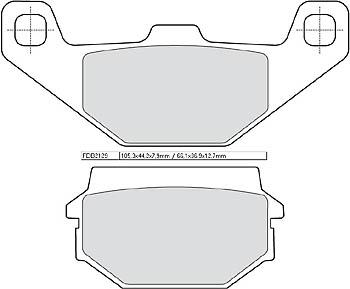 Disc brake pad FDB 2129 AG