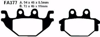 Bremsbelag - Satz Blackstuff (organisch) (EBC), FA377