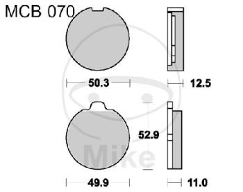 Bremsklötze, Standard, TRW, altern. 7326283