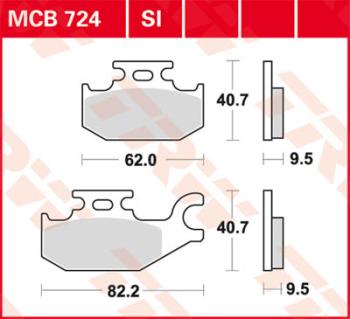 Bremsbelag MCB724