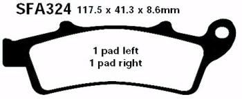 Bremsbelag - Satz Scooter (organisch) (EBC), SFA324