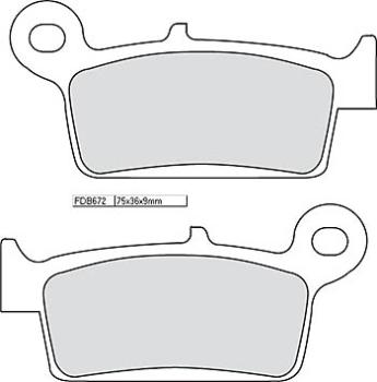 Disc brake pad FDB 672 AG