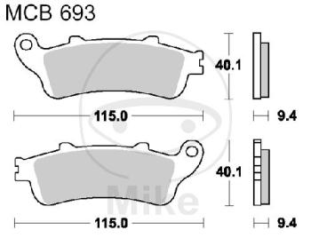 Bremsklötze, Standard, TRW, altern. 7320294