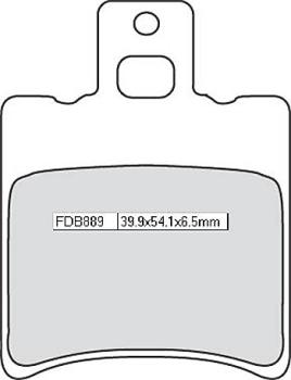 Bremsbelag FDB 889 EF