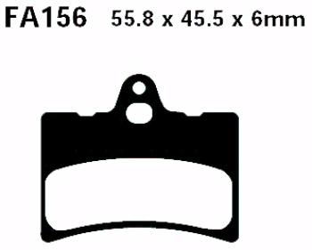 Bremsbelag - Satz Blackstuff (organisch) (EBC), FA156