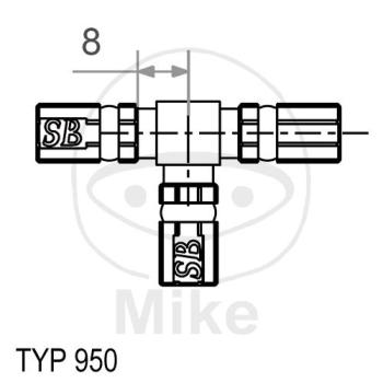 3-Wege Verteiler, Vario, TYP950 silber