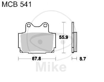 Bremsklötze, Standard, TRW, altern. 7328479