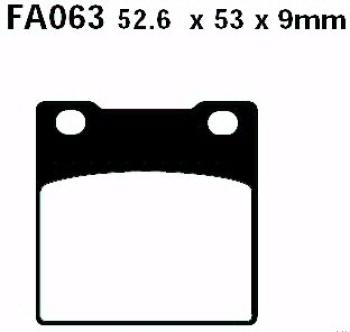 Bremsbelag - Satz (Sintermetall) Goldstuff (EBC), FA063HH