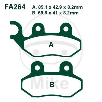 Bremsklötze, Standard, Scooter, EBC, altern. 7872278