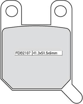 Bremsbelag FDB 2107 Platinum