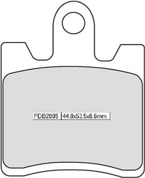 Disc brake pad FDB 2085 EF