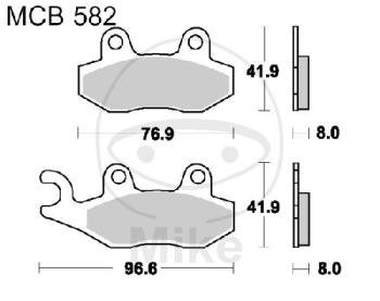 Bremsklötze, Standard, TRW, altern. 7326655