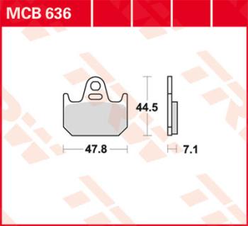 Disc brake pad MCB636